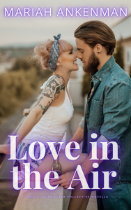 Cover for Love in the Air. A couple smiling and looking at each other